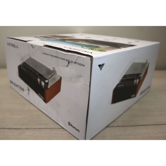 Victrola Brighton Record Player Turntable w/Bluetooth 3-Speed RCA Output - Picture 3 of 6